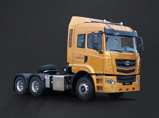 CAMC 6 * 4 หัวรถแทรกเตอร์แบบดั๊มพ์รถบรรทุกดีเซล 420HP Euro 3