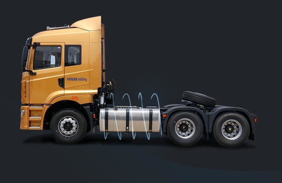 CAMC 6 * 4 หัวรถแทรกเตอร์แบบดั๊มพ์รถบรรทุกดีเซล 420HP Euro 3