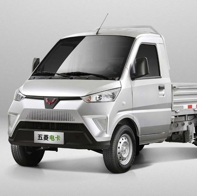 300km Range Wuling รถบรรทุกขนาดเล็ก 60kw รถบรรทุกไฟฟ้าแถวเดียวบริสุทธิ์