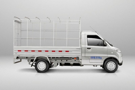 300km Range Wuling รถบรรทุกขนาดเล็ก 60kw รถบรรทุกไฟฟ้าแถวเดียวบริสุทธิ์