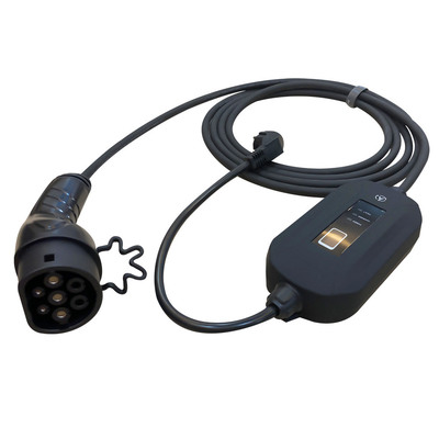 SAE J1772 Type 1 เครื่องชาร์จปืนชาร์จ EV แบบพกพา 16A AC IP55