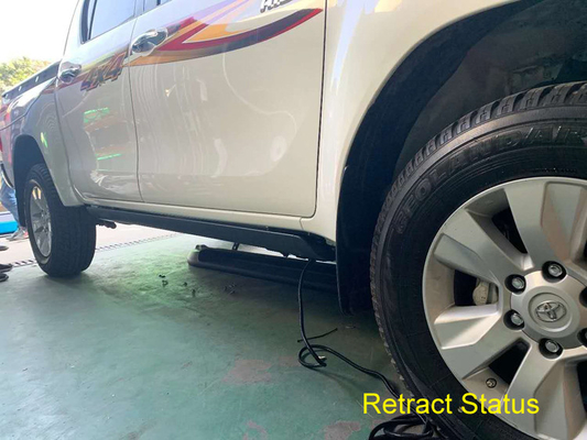 Hilux Vigo บอร์ดวิ่งพับได้อลูมิเนียมไฮลักซ์ขั้นตอนด้านข้างกันน้ำ 100%