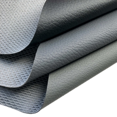 ผ้าหนัง PVC สังเคราะห์ 0.6 มม. - 1.2 มม. สำหรับเบาะรถยนต์ 58/60&quot;