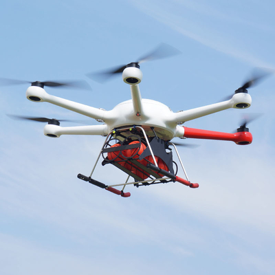 160MP 30KG คาร์บอนไฟเบอร์ Heavy Lift Uav ดับเพลิง 10m / S