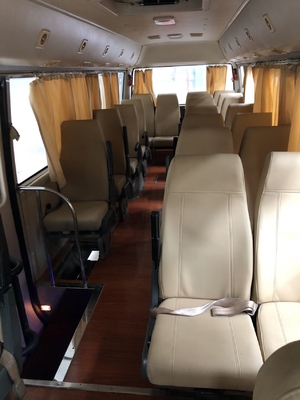 เครื่องยนต์ 90 กิโลวัตต์ 21 ที่นั่งรถบัสโดยสารมือสอง Higer Coaster Toyota Coaster 2009 ประสิทธิภาพดี