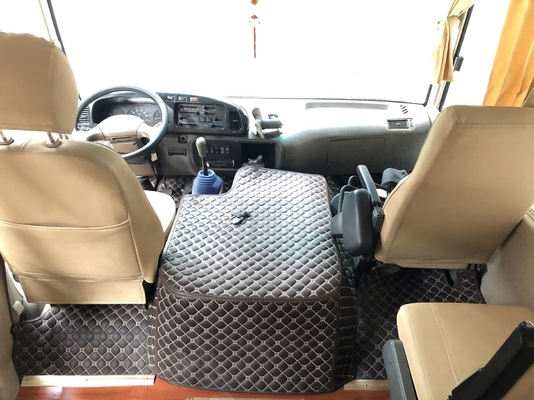 เครื่องยนต์ 90 กิโลวัตต์ 21 ที่นั่งรถบัสโดยสารมือสอง Higer Coaster Toyota Coaster 2009 ประสิทธิภาพดี