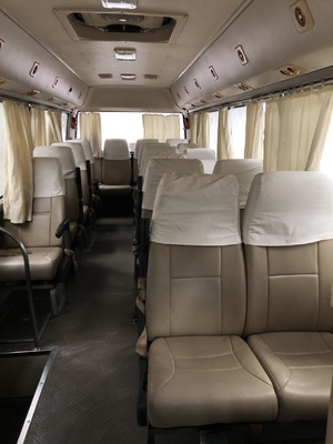 เครื่องยนต์ 90 กิโลวัตต์ 21 ที่นั่งรถบัสโดยสารมือสอง Higer Coaster Toyota Coaster 2009 ประสิทธิภาพดี