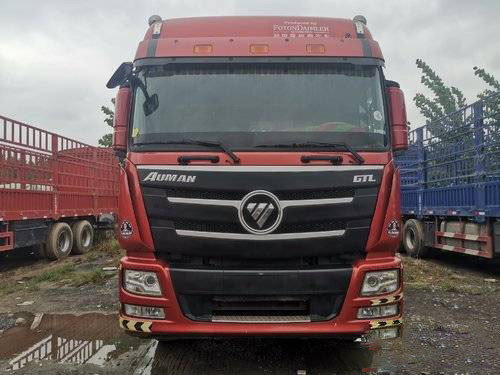 ใช้ 2016 Cummins 350HP Foton Cargo Box Trailer Truck 12 Speed