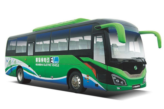 Huanghai 11m ใช้ยานยนต์ 85km/H Pure Electric Bus 24-50 Seats