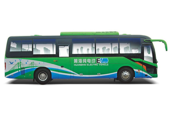 Huanghai 11m ใช้ยานยนต์ 85km/H Pure Electric Bus 24-50 Seats