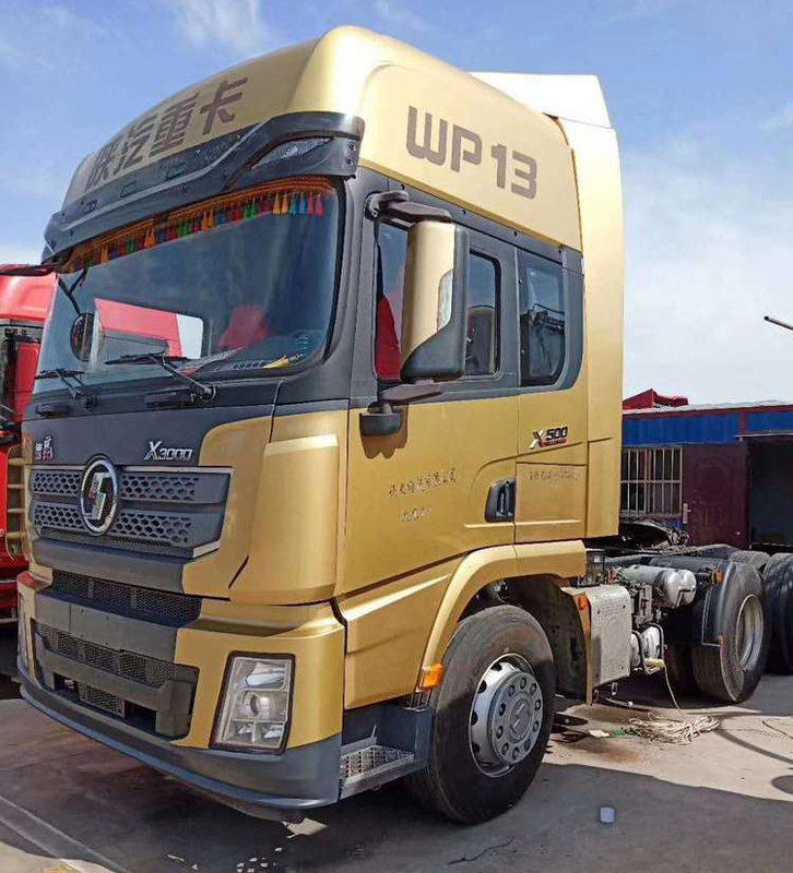 Weichai WP13.500E501 Shacman Tractor ใช้รถบรรทุกสำหรับงานหนัก Traction Mass 40 Ton